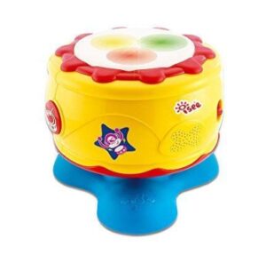 this is an image of a musical bongo drum toy for infants, 