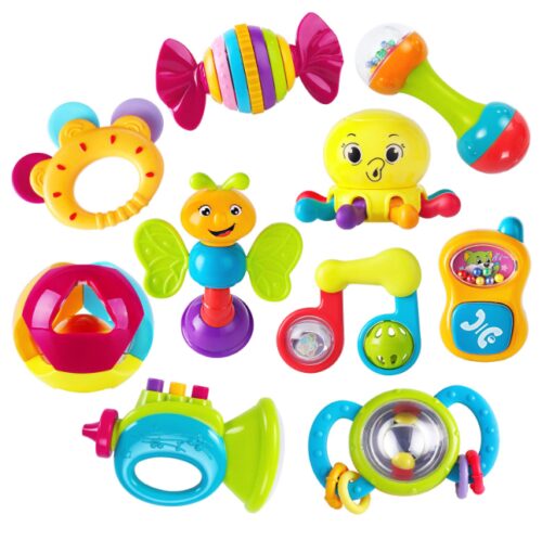 this is an image of a musical toy set for toddlers. 