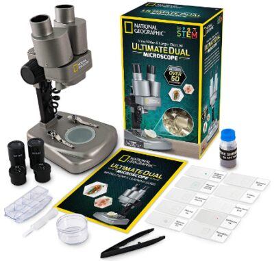 This is an image of kid's national geophraphic microscope kit 
