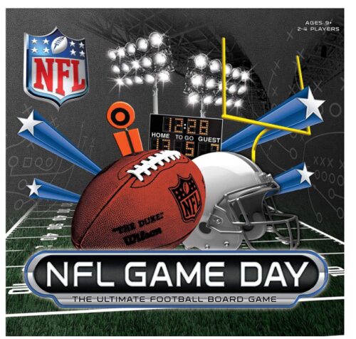 this is an image of a NFL Game Day board game for kids. 