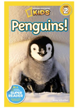 This is an image of a children's book entitled Penguins. 