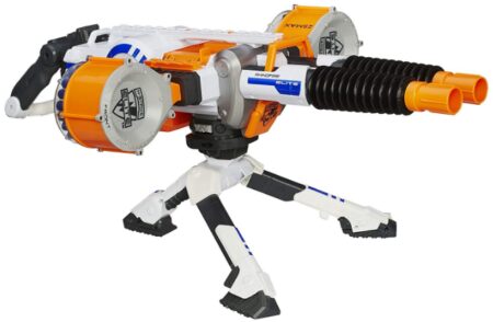 This is an image of Nerf N-strike elite rhino-fire blaster for kids