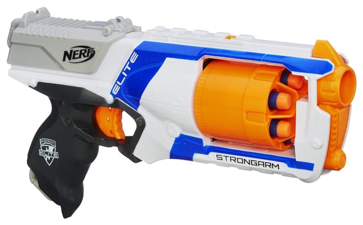 Nerf N-strike elite strongarm blaster designed by kids