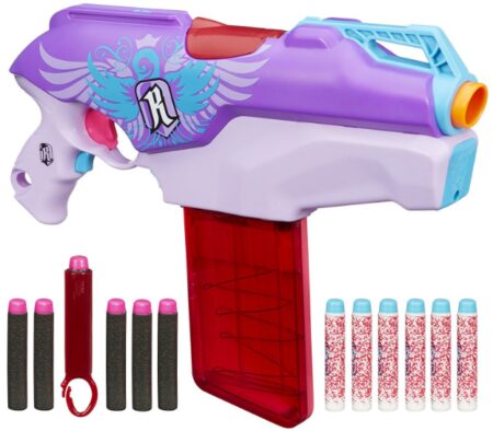 This is an image of Nerf Rebelle rapid red blaster designed for kids