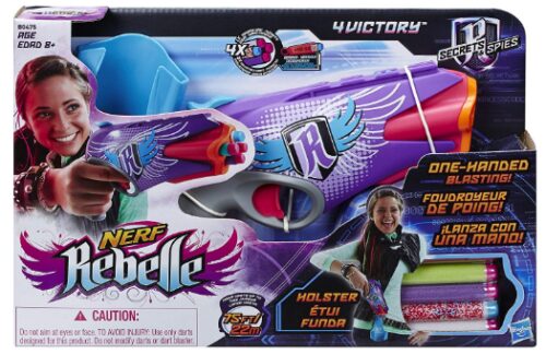 This is an image of Nerf rebelle secrets and spies blaster for kids