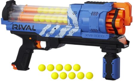 This is an image of Nerf rival artemis in blue color for kids