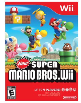 this is an image of a New Super Mario Bros. Wii for kids. 
