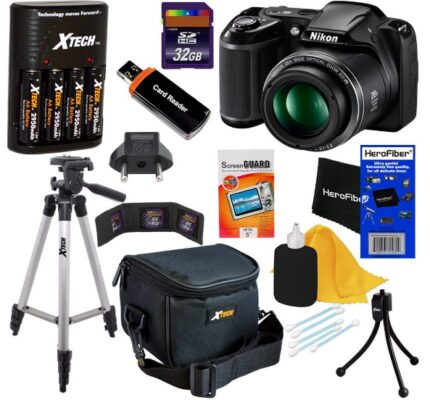 This is an image of Nikon Coolpix Digital camera pack with everything you need 