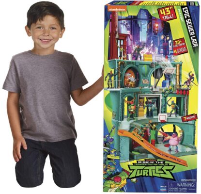 This is an image ninja turtles epic lair with huge playset and tons of features 