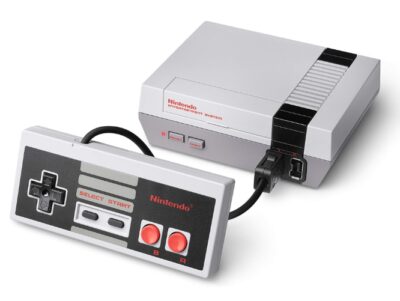 This is an image of a Nintendo classic edition console.