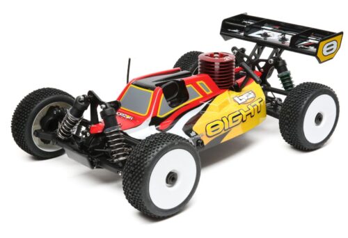 this is an image of a nitro RC buggy racing car for kids.
