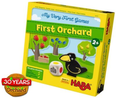 This is an image of an Orchard cooperative game for kids ages 2 and up