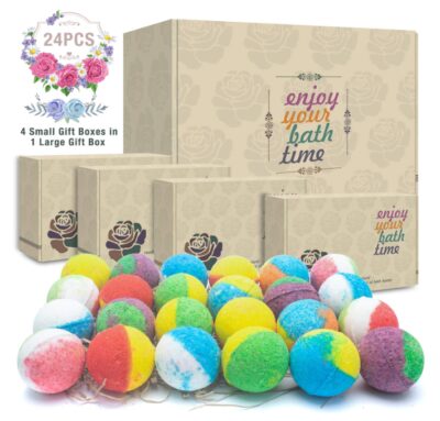 this is an image of an organic & natural bath bombs for kids. 
