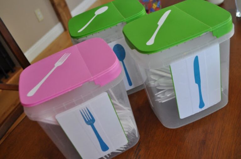 Organizing with Leftover Containers
