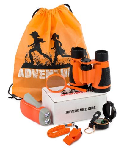 this is an image of an outdoor exploration toy kit for kids.