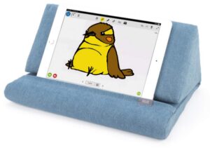 blue PadPillow Stand for iPad 