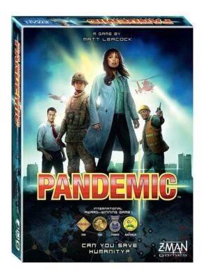 this is an image of a Pandemic board game for teens and adults. 