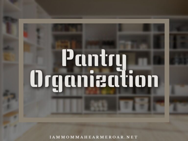 Pantry Organization