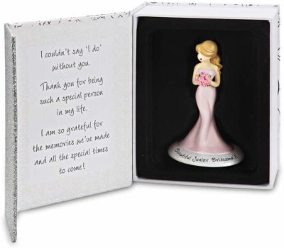This is an image of a junior bridesmaid ornament. 