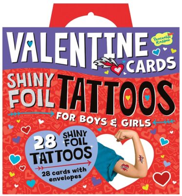 This is an image of boy's shiny foil tattos pack 