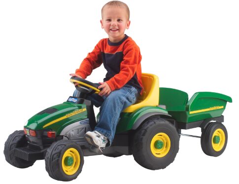 This is an image of Peg Perego John Deere Farm Tractor & Trailer