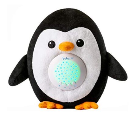 This is an image of a plush penguine night light.