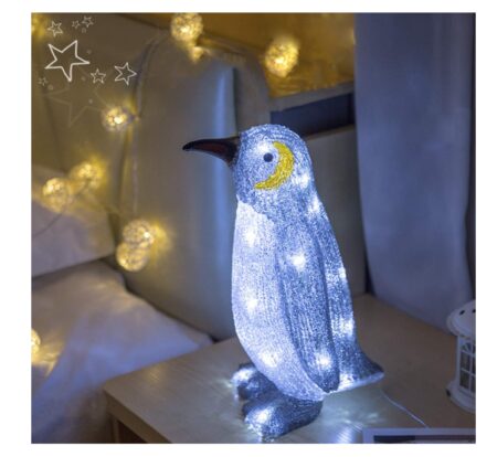 This is an image of a blue penguin room light. 