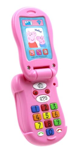 this is an image of a Peppa Pig electronic phone toy for kids.