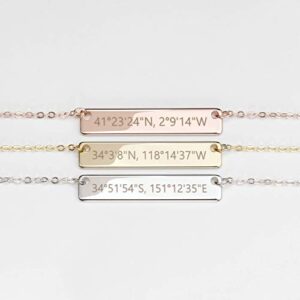 This is an image of a 3 sample of hand stamped necklace jewelry. 