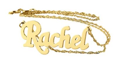 this is an image of a personalized name necklace for girls. 
