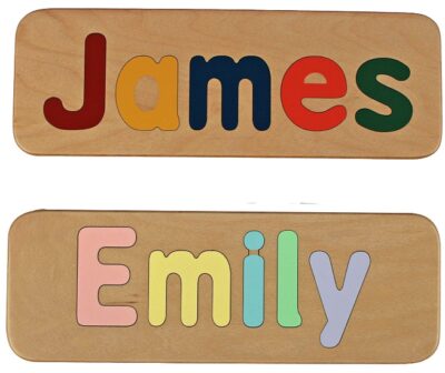 This is an image of kid's personalized name puzzle 