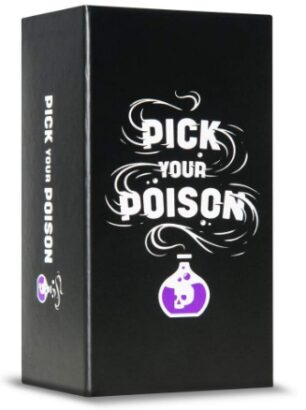 This is an image of kid's pick your poison card game