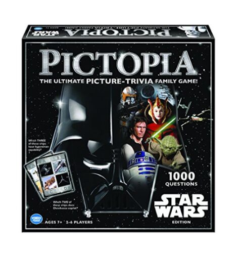 this is an image of a Pictopia board game in Star Wars edition for kids. 