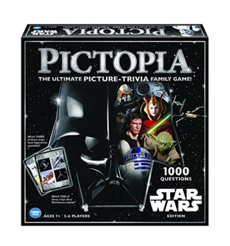 this is an image of a Pictopia board game in Star Wars edition for kids.