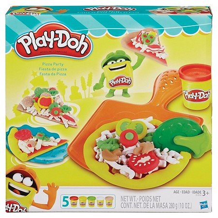 Play Doh pizza party set with 5 colors 