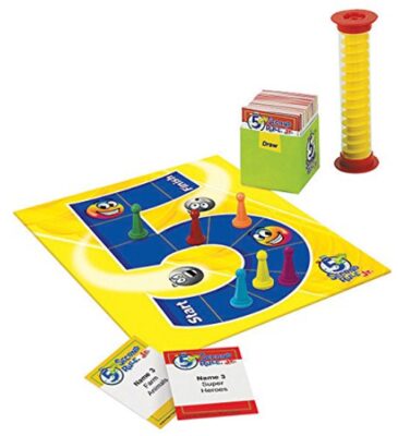 this is an image of a 5 Second Rule Junior board game designed for the whole family.