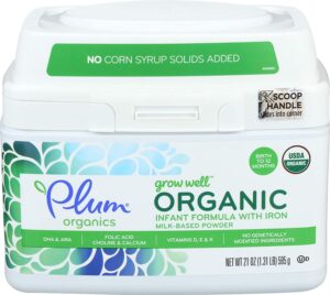 Plum Organics, Organic Infant Formula with Iron