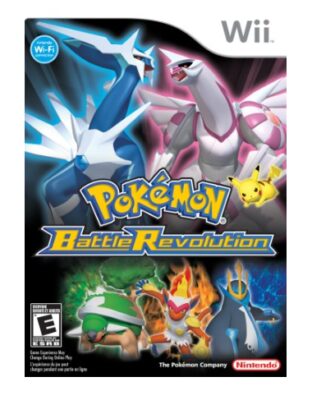 this is an image of a Pokemon battle r evolution Wii for kids. 
