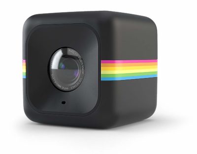 This is an image of a Polaroid cube video camera. 