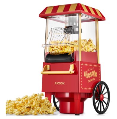 This is an image of a mini carnival popcorn maker for kids.