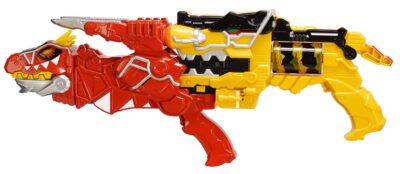 This is an image of Power ranger dino super charge blaster set
