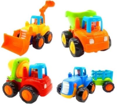 This is an image of baby powered cars pack with 4 pieces in multi colors 