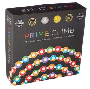 this is an image of a Prime Climb board game for children age 10 years old.