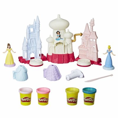 This is an image of a princess castle play doh for kids. 