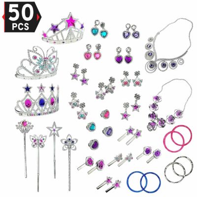 This is an image of a 50 piece princess toy accessories. 