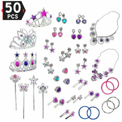 This is an image of a 50 piece princess toy accessories.