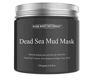 Pure Body Naturals Dead Sea Mud Mask for Face and Body for girls beauty