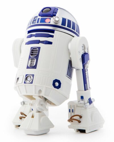 this is an image of a R2D2 Droid toy for kids. 