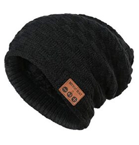 REDESS Wireless Bluetooth Beanie Unisex Outdoor Sport Knit Hat with Stereo Speakers for teens