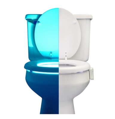 This is an image of a toilet night light by RainBowl. 